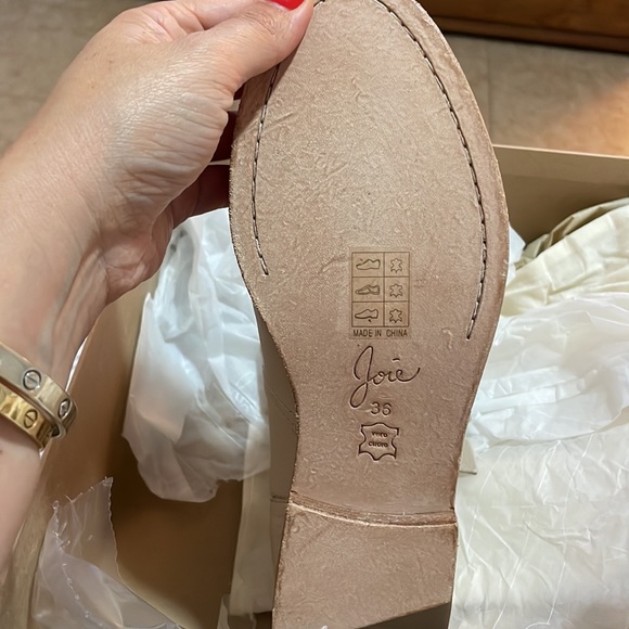 JOIE BUFF LEATHER HOXTON BIKER BOOTIE BOOTS Size 36 NWOT - Picture 5 of 10